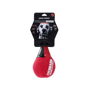 Paws & Claws Everbark Boxing Speedball Pet Toy - Red - 21x8cm
